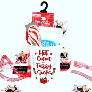 Hot Cocoa & Fuzzy Socks 15 Ounce Double Sided Mug